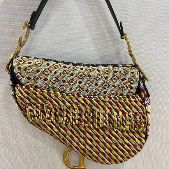 Dior Multicolor Saddle Bag Medium - Picture 2 of 6